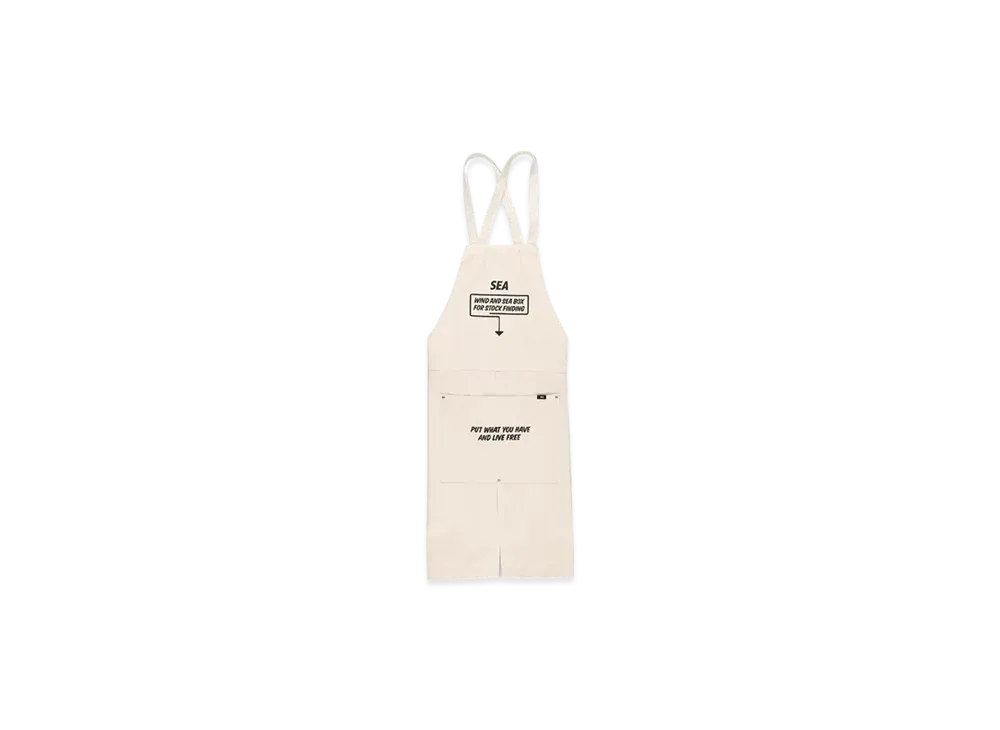 WIND AND SEA ARCVBX Canvas Apron "Ivory"