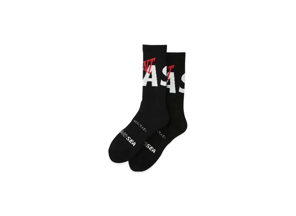 SAINT MXXXXXX x WIND AND SEA Socks "Black"