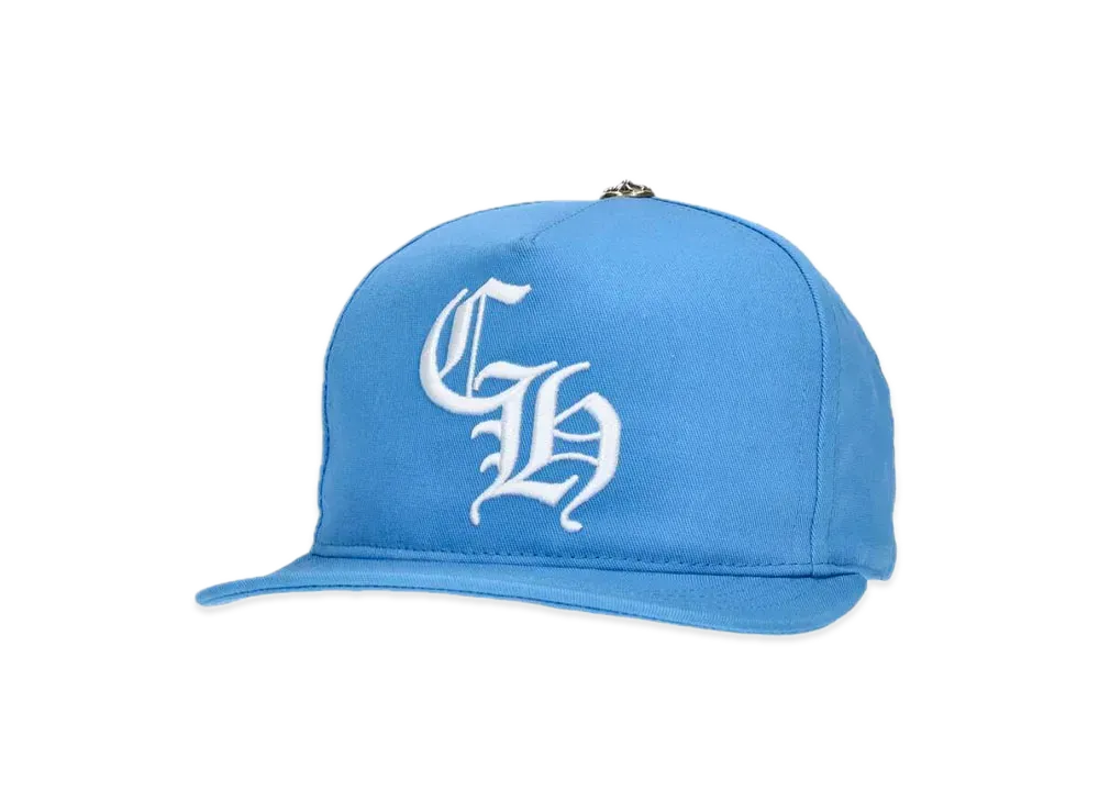 Chrome Hearts Baseball Cap 5 Panel CH "Light Blue/White"