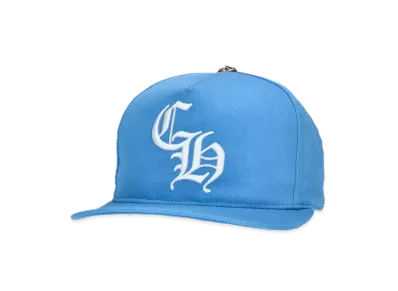 Chrome Hearts Baseball Cap 5 Panel CH "Light Blue/White"