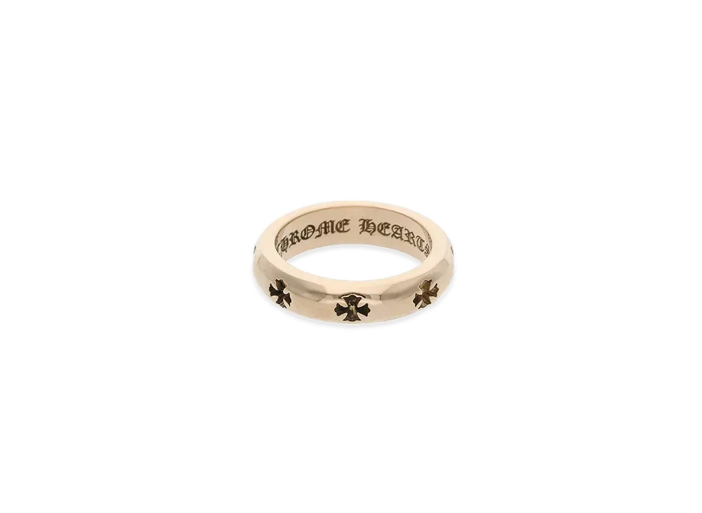 Chrome Hearts 22K Negative CH Plus Ring "Yellow Gold"