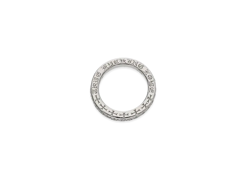 Chrome Hearts 18K TFL Pave Diamond Ring "White Gold"