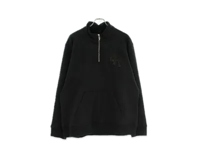 Chrome Hearts Y Not Label Cross Patch Half Zip Sweat "Dark Gray"