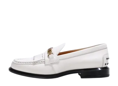 TOD'S Women's Loafers in Leather "White" XXW66K0HB20 B015