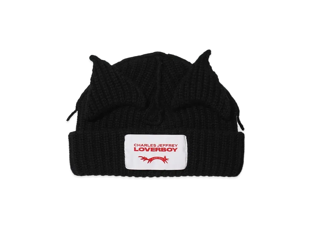 Charles Jeffrey Loverboy CHUNKY EARS BEANIE "BLACK"