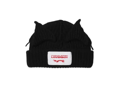 Charles Jeffrey Loverboy CHUNKY EARS BEANIE "BLACK"