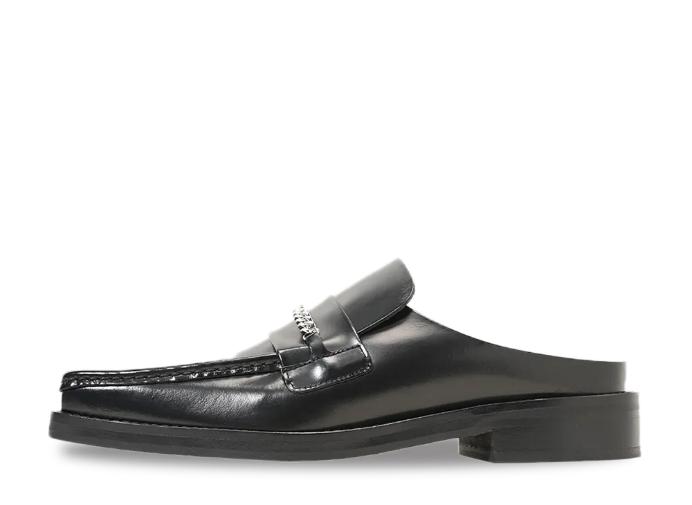 Martine Rose SQUARE TOE MULE "BLACK"