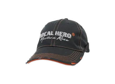 Martine Rose ROLL BACK CAP "BLACK ORANGE"