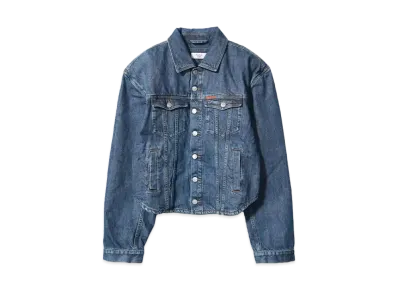 Martine Rose EXTREME SHOULDER DENIM JACKET "BLUE"