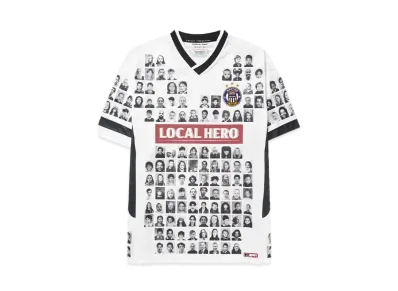 Martine Rose PRINTED FOOTBALL TOP "WHITE"