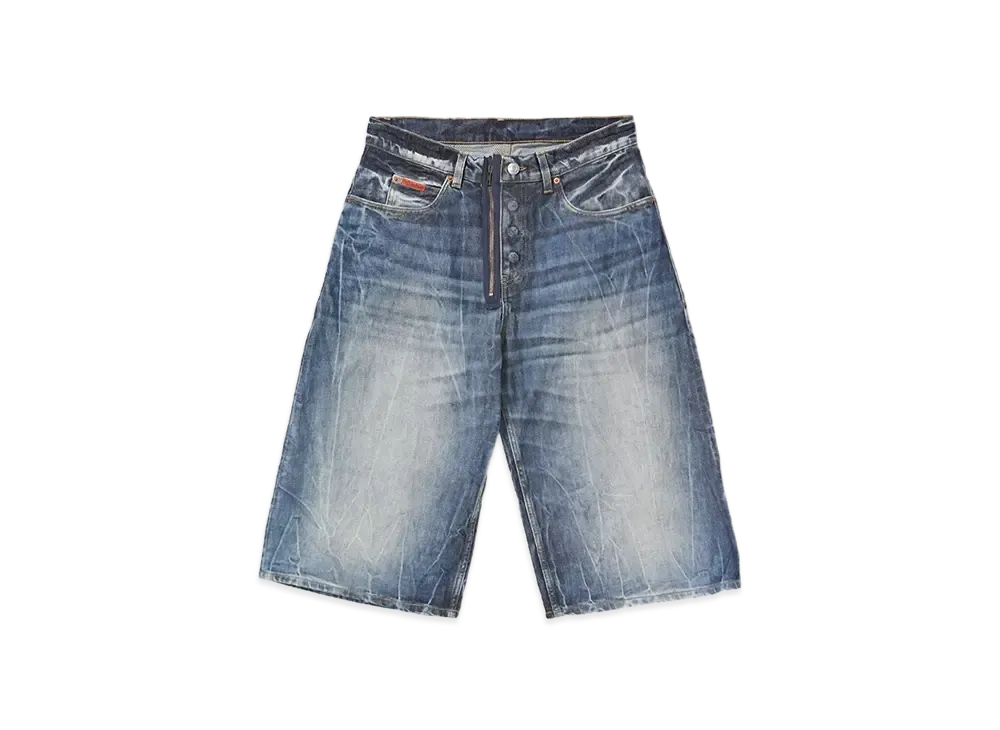 Martine Rose ZIP JEAN SHORT "BLUE"
