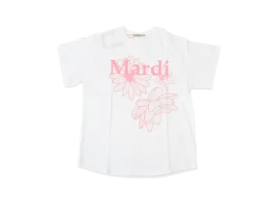Mardi Mercredi Tee Triple Flower "White Coral"