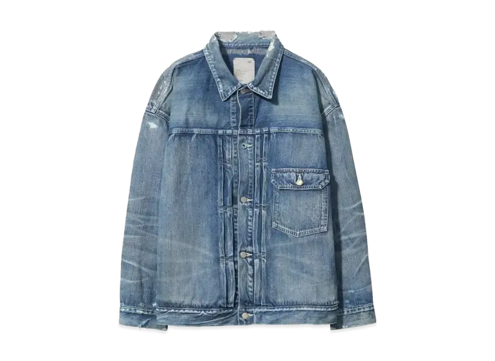 MADNESS MADNESS HEAVY WASHED 501 DENIM JACKET "INDIGO"