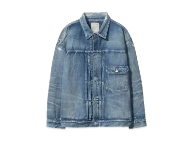 MADNESS MADNESS HEAVY WASHED 501 DENIM JACKET "INDIGO"