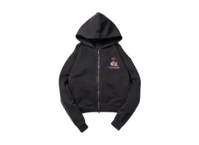 VAULTROOM Vase Cat Zip Hoodie "Black"