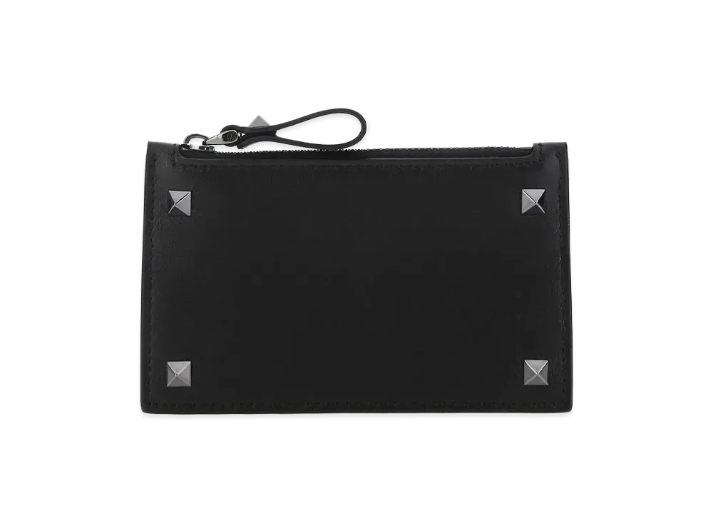 Valentino Rock Studs Card Case "Black"