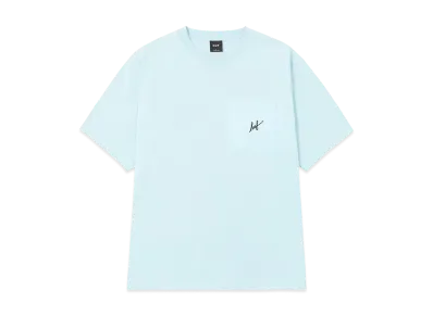 HUF Script Pocket Tee "Pool Blue"