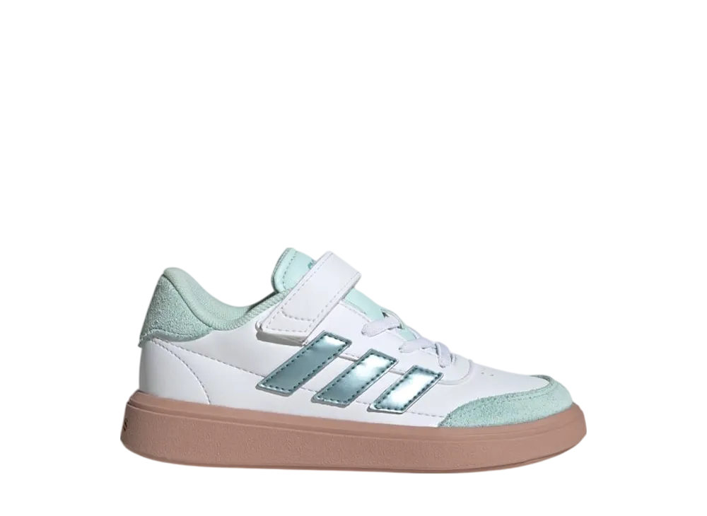 アディダス PS コートブロック "クラウドホワイト/マジックグレーメット/ハローミント" (キッズ)