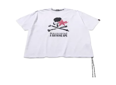 A BATHING APE x mastermind JAPAN Logo Relaxed Fit Tee "White"