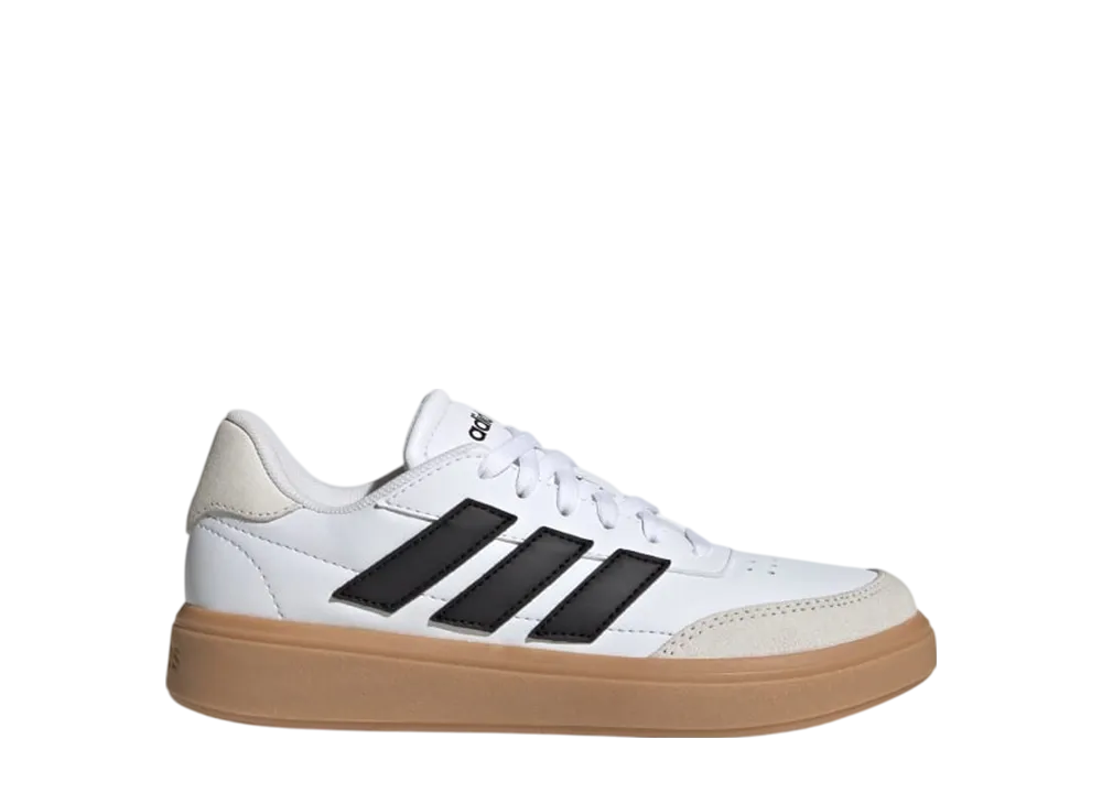 アディダス GS コートブロック "クラウドホワイト/コアブラック/オフホワイト" (キッズ)