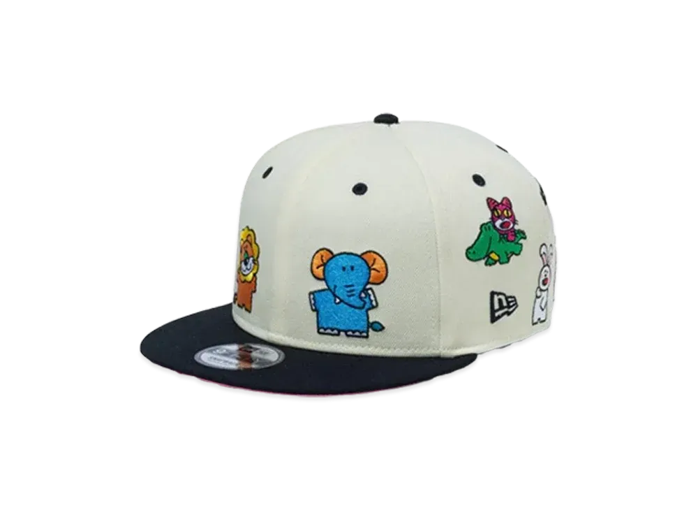 NEW ERA x Tabekko Animals 9Fifty All Over "Chrome/Black"