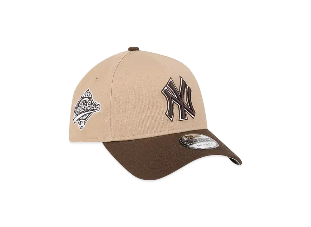 NEW ERA 9Forty A-Frame MLB World Series New York Yankees "Camel/Walnut"
