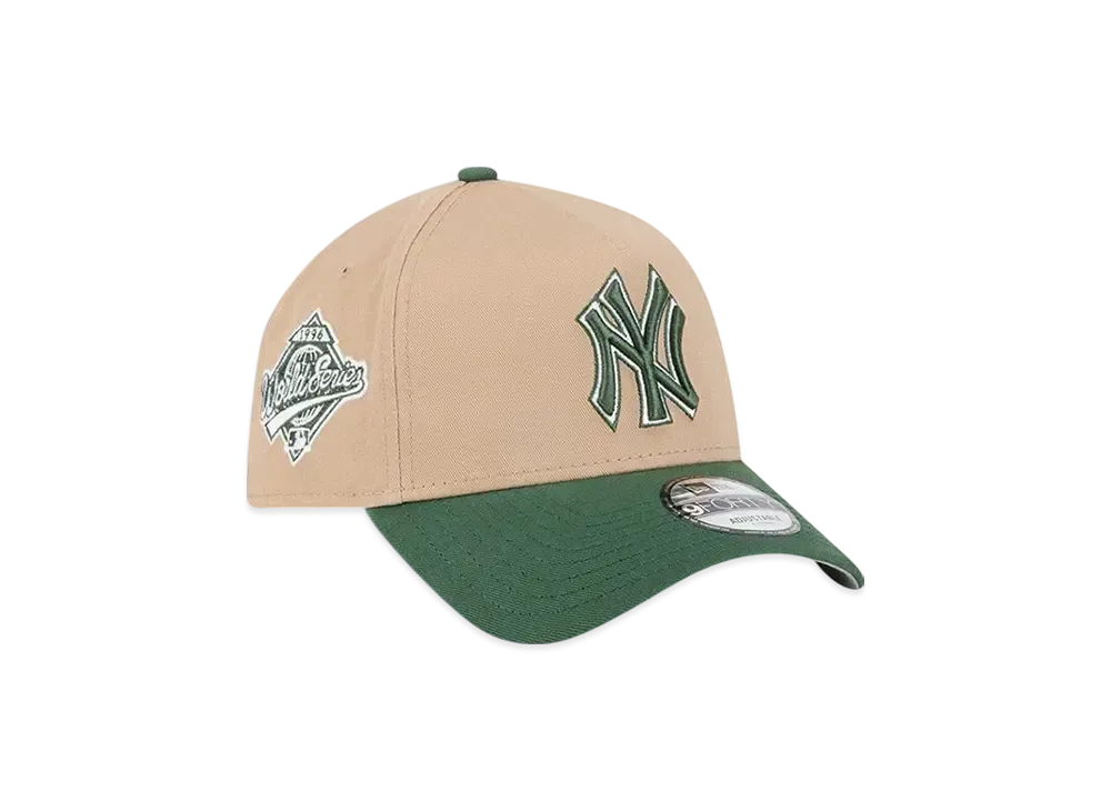 NEW ERA 9Forty A-Frame MLB World Series New York Yankees "Camel/Green"