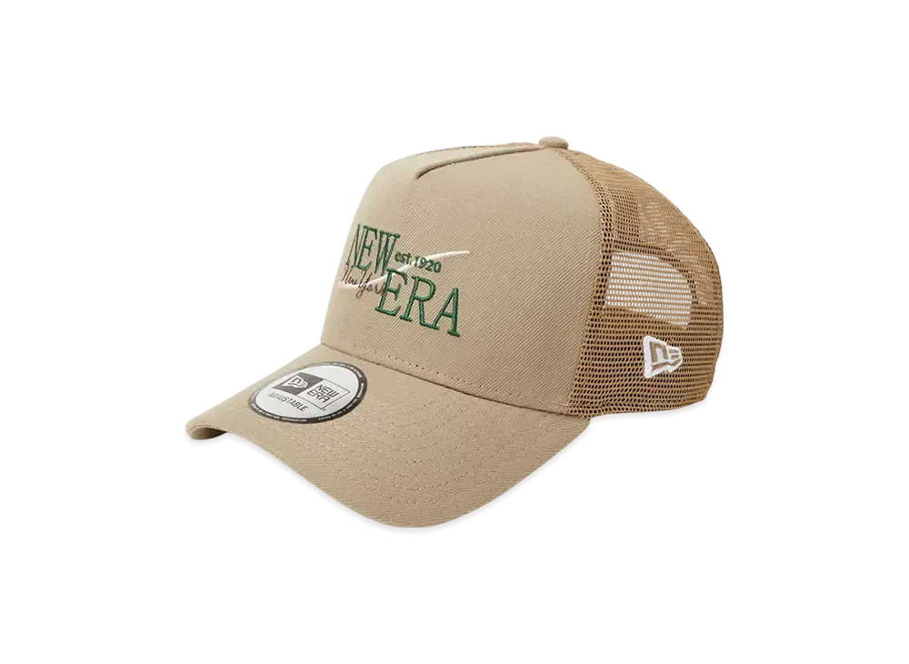 NEW 9Forty A-Frame Tracker Wind Logo "British Khaki"