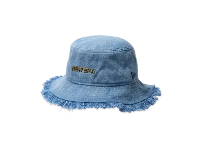 NEW ERA Bucket 01 Cut Off Metal Logo "Washed Denim"