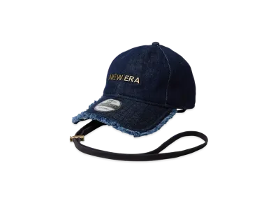 NEW ERA 9Twenty Cord Strap Cut Off Metal Logo "Indigo Denim"
