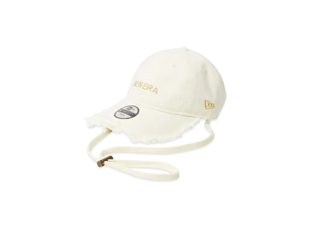 NEW ERA Youth 9Twenty Cord Strap Cut Off "Chrome White"