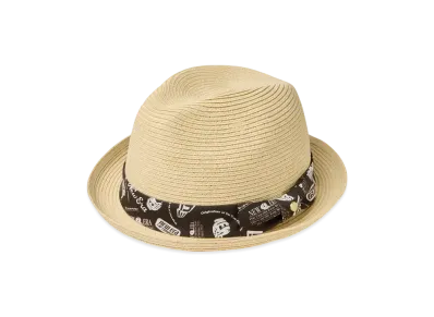 NEW ERA Fedora Grosgrain Band Monogram Tape "Beige"
