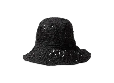 NEW ERA Adventure Wide Brim Paper Crochet Hat "Black"