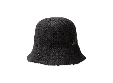 NEW ERA Bucket 01 Sailor Brim Paper Crochet Hat "Black"