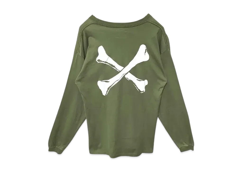 WTAPS Crossbones Long Sleeve Tee "Khaki"