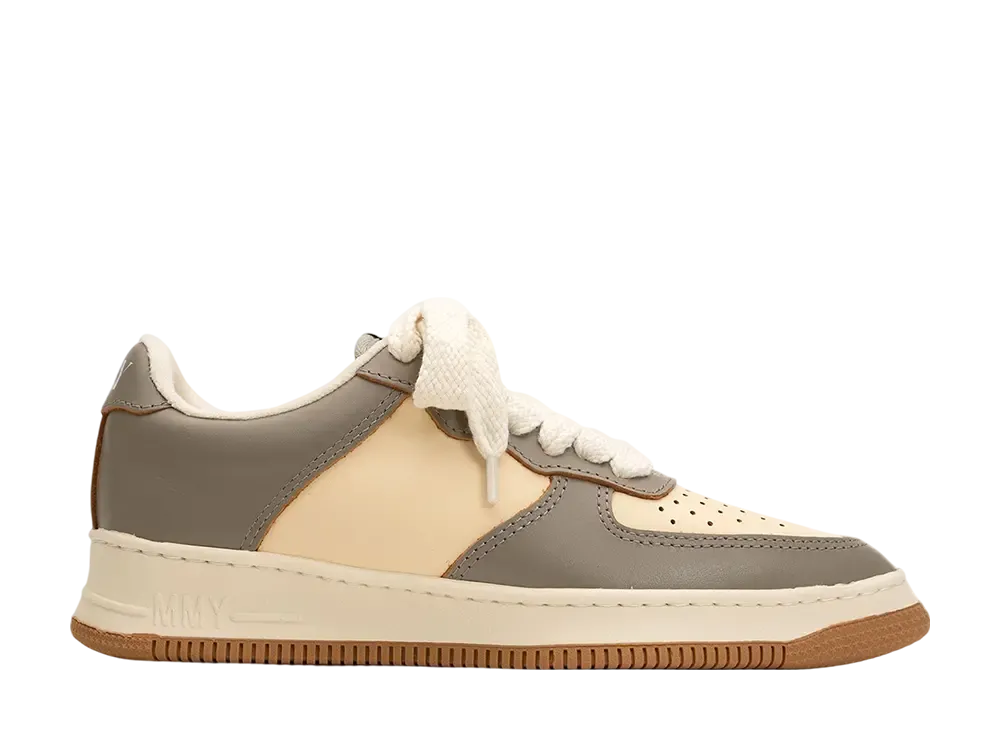 メゾンミハラヤスヒロ  ロージー オリジナルソール ヴィンテージレザー ローカットスニーカー "グレー/ホワイト" (B14FW702)