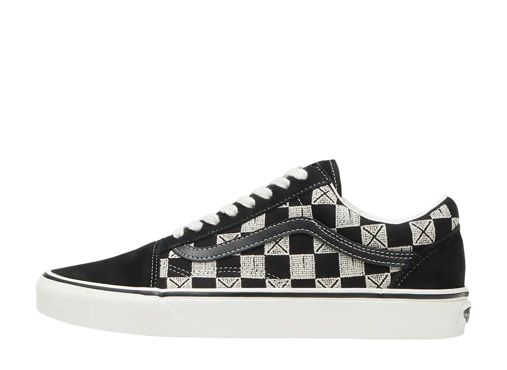 バンズ オールドスクール "ステッチチェッカーボード"
