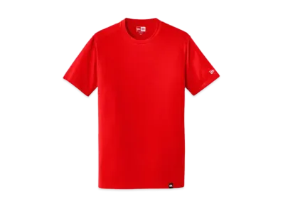 NEW ERA T NEA100 7 Heritage Blend Crew Tee "Red"