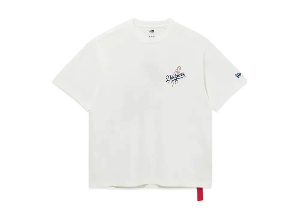 NEW ERA MLB LA Dodgers Cheerful Hoodie T-shirt "Off White"