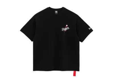 NEW ERA MLB LA Dodgers Cheerful Hoodie T-shirt "Black"