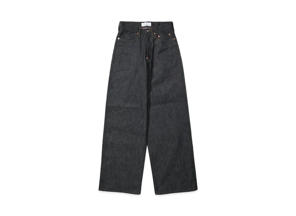 SUGARHILL MODERN DENIM PANTS WIDE CUT "RIGID INDIGO"