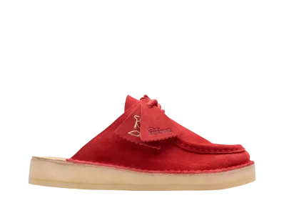 Clarks Women's Desert Nomad Mule "Red Suede"