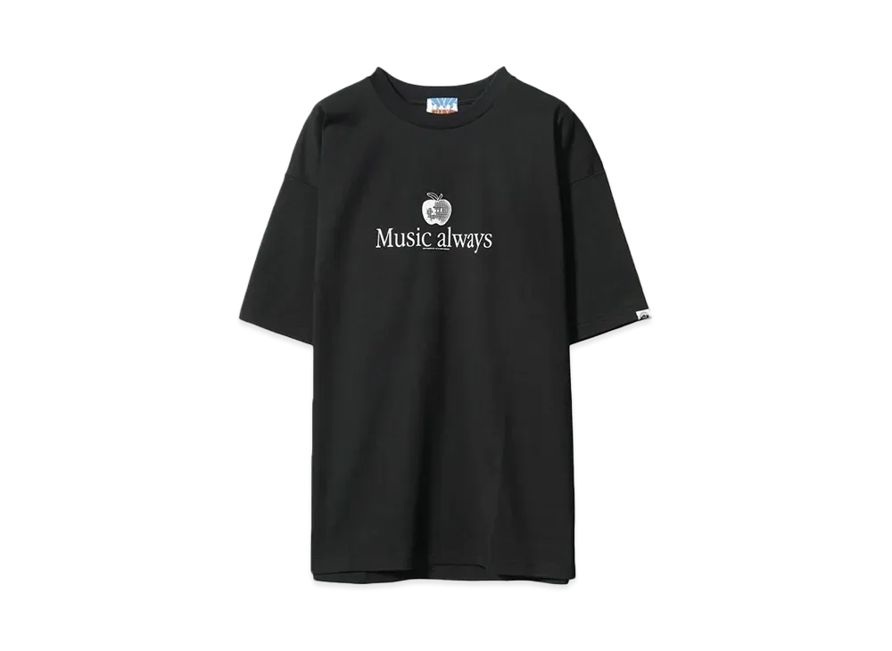 CITY COUNTRY CITY COTTON S/S T-SHIRT Music always "BLACK"