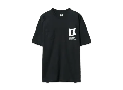 RATS FLAG POCKET TEE "BLACK"