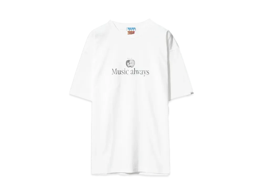 CITY COUNTRY CITY COTTON S/S T-SHIRT Music always "WHITE"