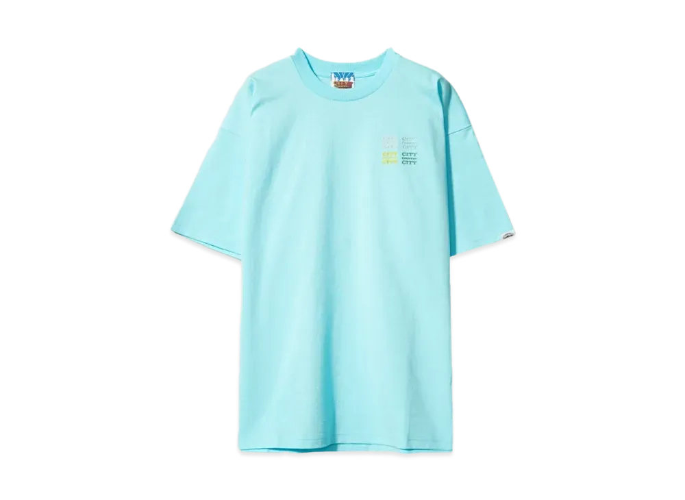 CITY COUNTRY CITY EMBROIDERED LOGO COTTON S/S T-SHIRT CCCC "BLUE"