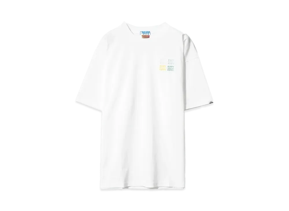 CITY COUNTRY CITY EMBROIDERED LOGO COTTON S/S T-SHIRT CCCC "WHITE"