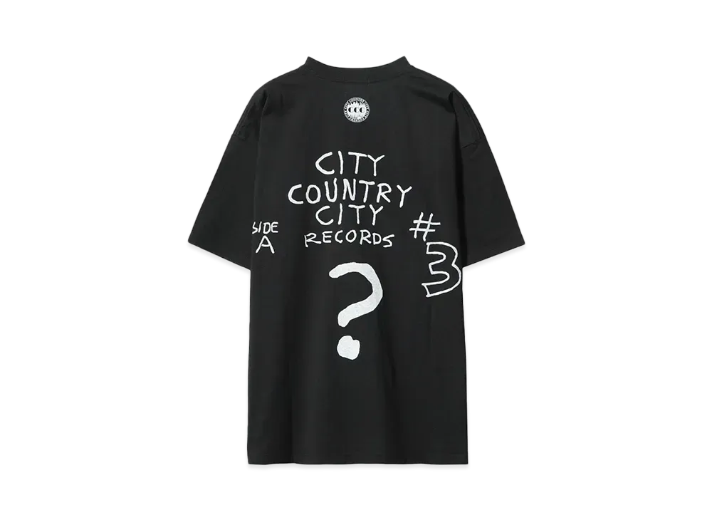 CITY COUNTRY CITY COTTON S/S T-SHIRT WHAT HAPPEND "BLACK"