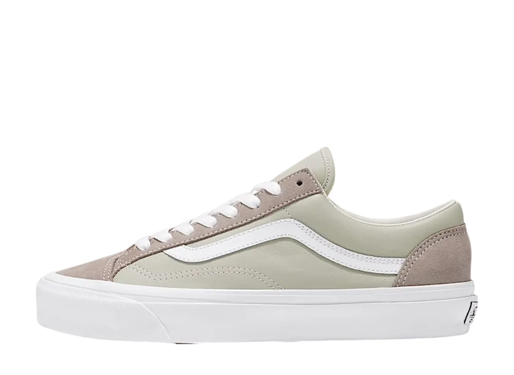 バンズ プレミアム オールドスクール レザー "アトモスフィアグレー/ベージュ"