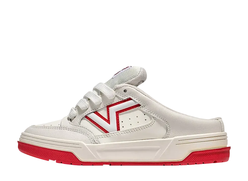 バンズ アップランド ミュール "ホワイト/レッド"